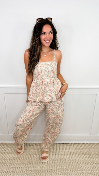 In My Prime Cotton Floral Avery Mae Tank Top