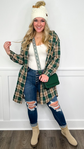 Make it Sweet Long Sleeve Flannel Top - 3 colors!