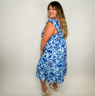 Seeing the Sights Lightweight Blue Avery Mae Dress