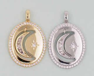 PRE-ORDER LPJ2 Oval Moon Charm