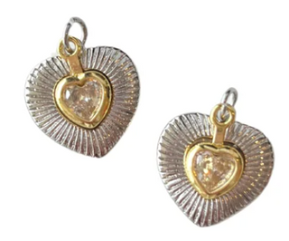 PRE-ORDER LPJ Two-toned Radiating Heart Charm