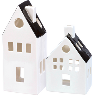 Too Quiet Ceramic House Candle Holder - 2 options!