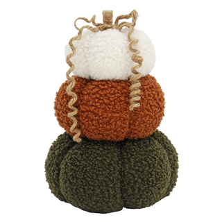 Fall Pumpkin Stack Fleece Shelf Sitter