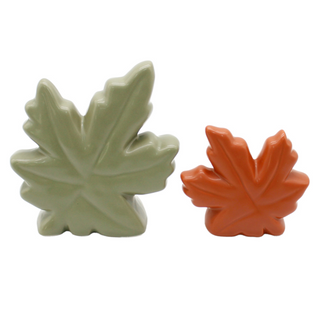 Leaf it All Behind Ceramic Shelf Sitter - 2 piece set!