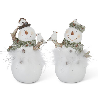 Walking in a Winter Wonderland Resin Sculpture - 2 options!