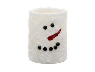 Darling Snowman LED Pillar Candle - 2 options!