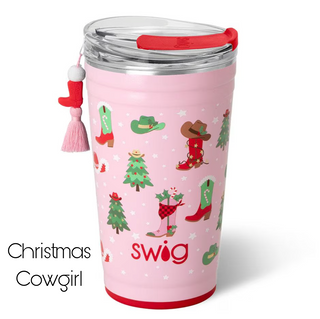 Swig Christmas Partying 24 oz Tumbler - 5 options!