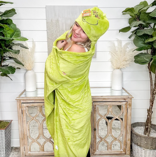 Mr. Grinch Hooded Blanket by Department 56