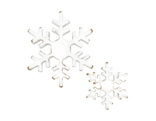 Deserve This Holiday Wood Snowflake Decor - 2 piece set!