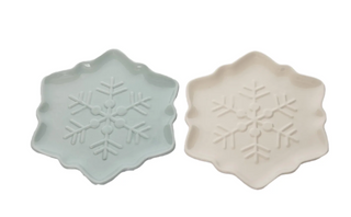 Shiny Snowflake Dolomite Platter - 2 options!