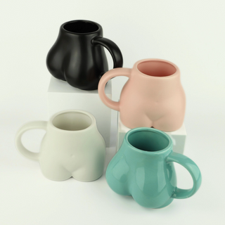 The Cheekiest 12oz Ceramic Mug - 4 colors!