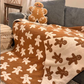 Staying Cozy on Christmas Blanket - 2 options!