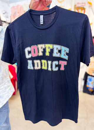 Coffee Addict Graphic Tee Shirt