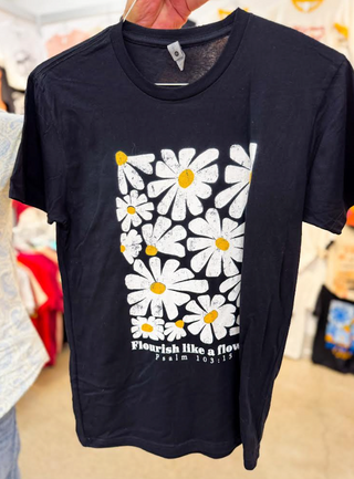 Flourish Like a Flower Graphic Tee Shirt