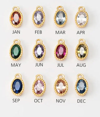 PRE-ORDER LPJ Oval Birthstone Charm
