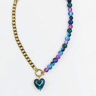 PRE-ORDERTRJ Half & Heart Necklace