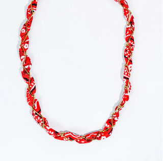 PRE-ORDERTRJ Bandana Twist Necklace - 5 colors!
