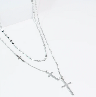 PRE-ORDERTRJ Eternal Love Silver Layered Necklace