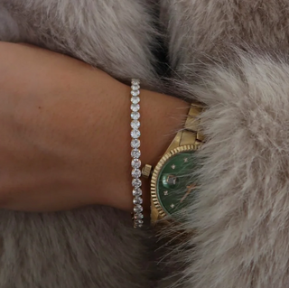 PRE-ORDERCHA Thick Stretchy Tennis Bracelet - 2 colors!