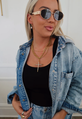 PRE-ORDERCHA Luxe Cross Gold Necklace