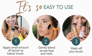 Self Tanner Kabuki Facial Applicator Brush
