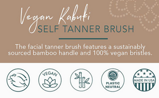 Self Tanner Kabuki Facial Applicator Brush
