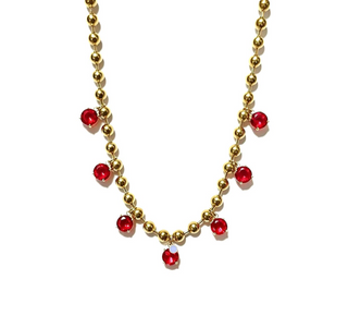 PRE-ORDER SAV Beaded CZ Drop Necklace Water Resistant