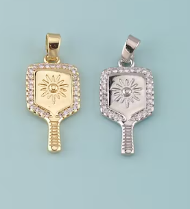 PRE-ORDER LPJ Pave Tennis Racket Charm