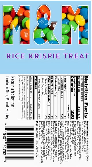 Jumbo Rice Krispie Treats - 10 options! *FINAL SALE*