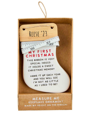 Measure Me! Ceramic Keepsake Ornament - 3 options!