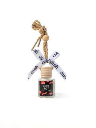 Hanging scent diffuser with Date Night bottle and twine loop