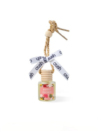 Hanging scent diffuser with Sweet Escape bottle and twine loop
