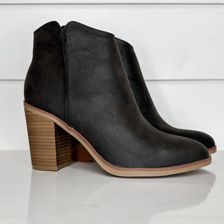 MIA With Purpose Faux Leather Booties - 2 colors!