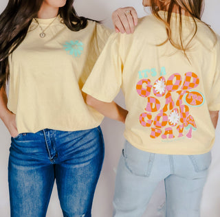 PRE-ORDERSB Good Day Solid Yellow Tee