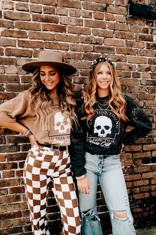 PRE-ORDERSB Much Too Young Cut Mock Neck Tee