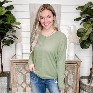 May You Stay White Birch Ribbed Long Sleeve Top - 2 colors!