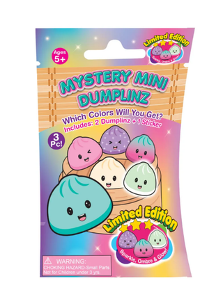 Collectible mystery mini dumpling toy in retail package, limited edition