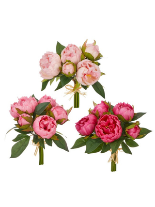 Flower Shop Faux Peony Bouquet - Multiple Colors