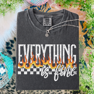 PRE-ORDERFES Everything Is Fine Fire Graphic Tee