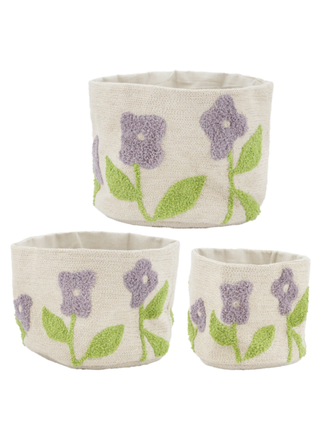 Sweet Fabric Planter Set