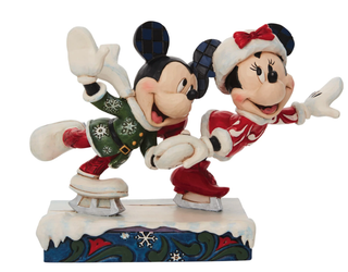 Micky & Minnie Ice Skating Figurine By Jim Shore