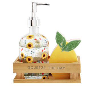 Lemony Squeeze Soap Pump & Sponge Set