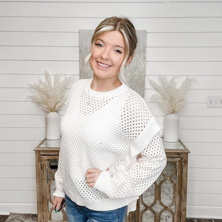 Wishlist Changed like Midnight Cotton Blend Long Sleeve Sweater Top - 2 colors!