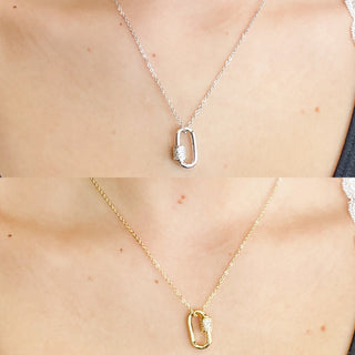 B.B. Lila Mini Break the Chain Necklace - 2 colors!