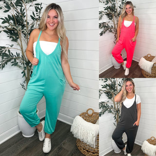 Shirley & Stone In Her Time Cropped Jumpsuit - 3 colors!