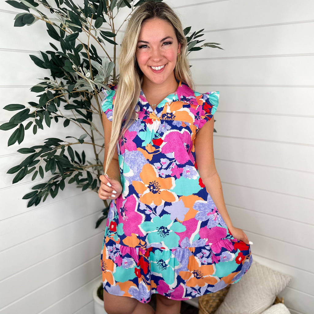 Flaunting it Rayon Blend Floral Avery Mae Dress – Avery Mae Boutique