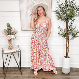 Flows Perfectly Rayon Floral Avery Mae Jumpsuit - 2 colors!