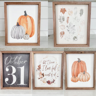 Seasonal Feels Wood Sign - 5 options!