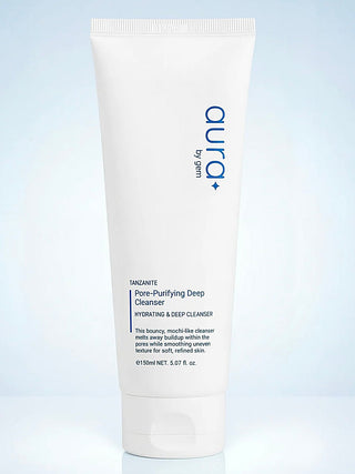 White pore-purifying deep cleanser tube, smooth cream formula, 150 ml