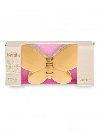 Butterfly lip balm box with pink and gold butterfly design